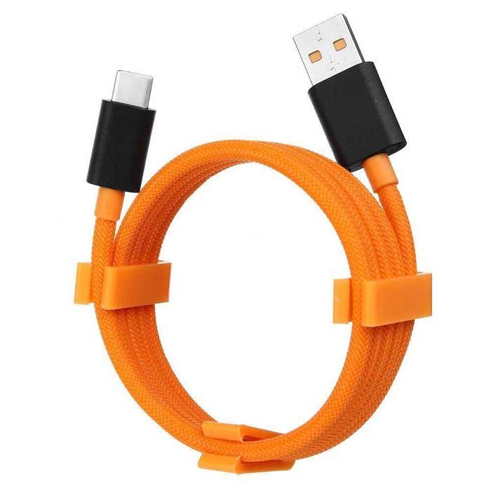 pro9we OnePlus McLaren 6A Warp Charge Type-C Fast Charging Cable (1M) - Orange - Image 1